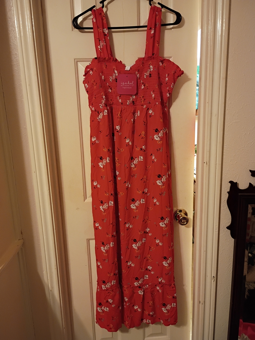 Isabel Maternity by Ingrid & Isabel Red Floral Maxi Dress